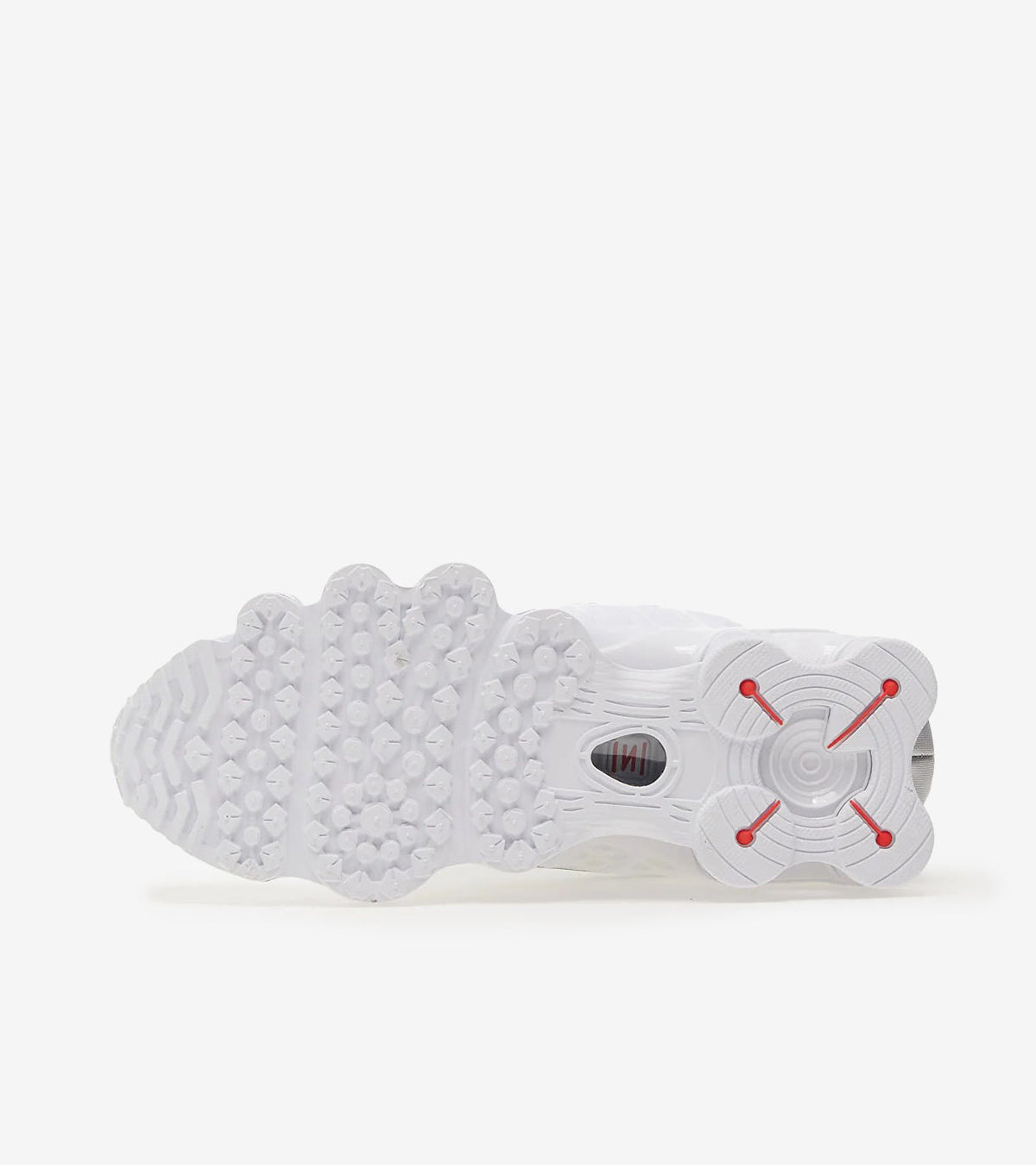 Nike Shox TL – Blanc / Argent Métallisé / Max Orange (Femme) – Moins de 200€