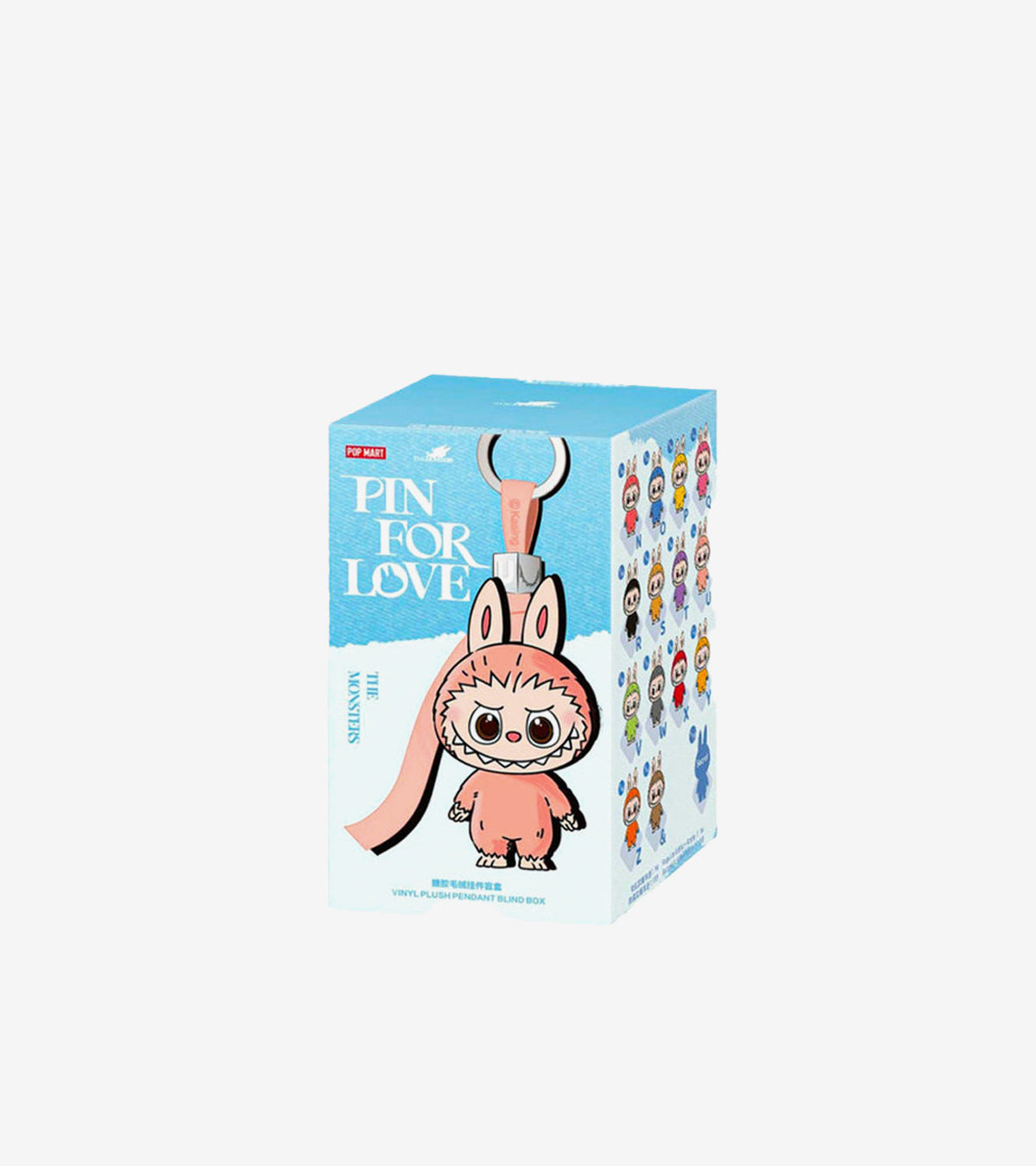 Pop Mart Labubu The Monsters – Pin for Love Series Vinyl Plush Pendant (N-Z) | Accessoire Blind Box