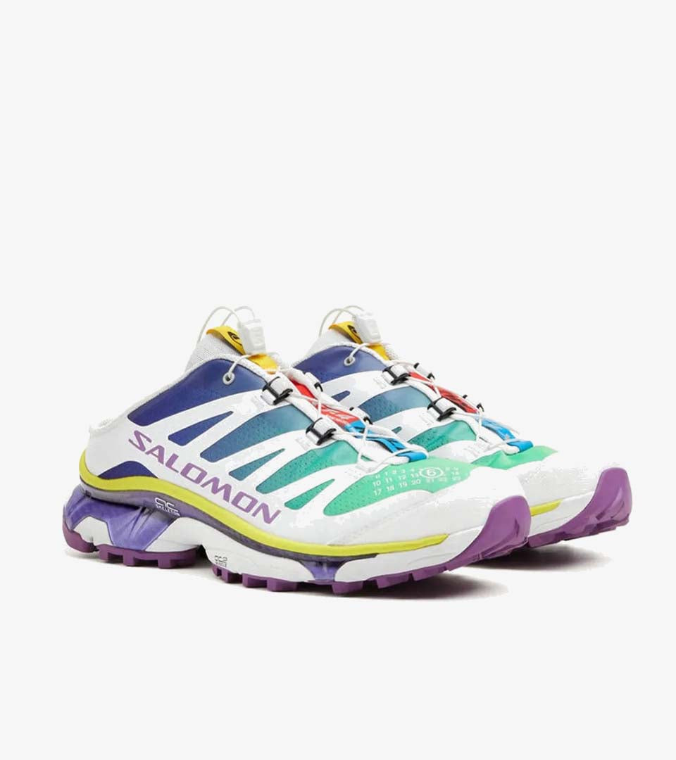 Salomon XT-4 Mule x MM6 Maison Margiela – Spectrum Blue / White / Spring Bouquet