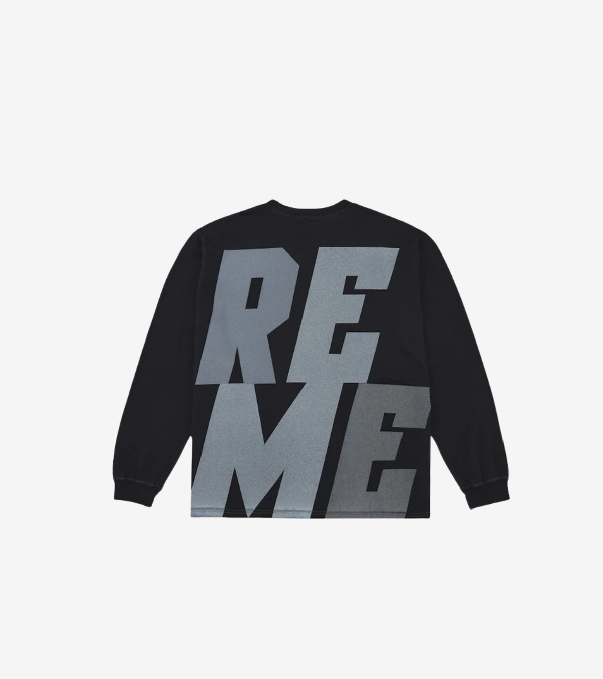 Supreme Reflective L/S Top – Noir (Manches longues streetwear)