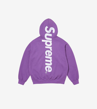 Supreme Satin Appliqué Hooded Sweatshirt (FW25) – Violet