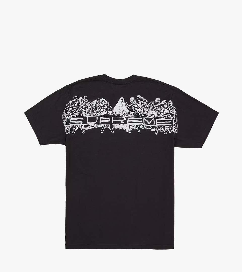 Supreme Supper Tee Black – T-shirt graphique coton premium (moins de 200€)